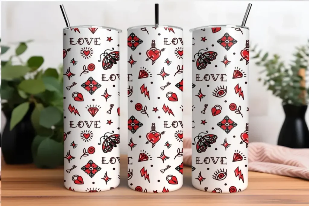 A couple of cups that are on top of a table.