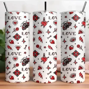 A couple of cups that are on top of a table.