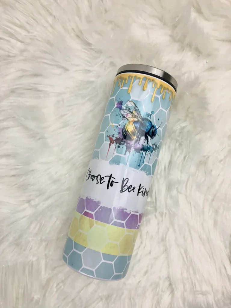 A close up of a thermos on top of a white blanket