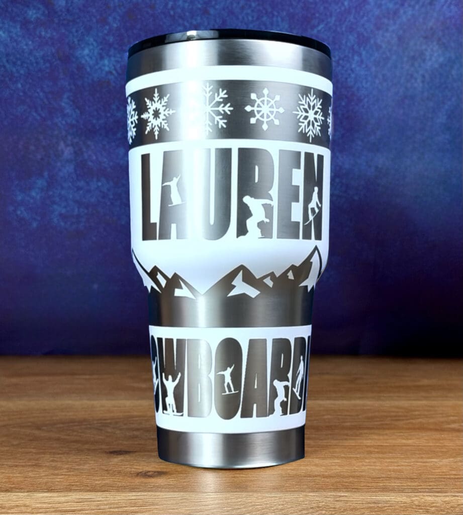 white cup with lid